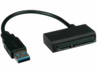 ROLINE 12021043 - USB Konverter, A Stecker auf SATA 22 pin, 0,15 m