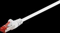 GOOBAY 95481 - Cat.6 S/FTP PiMF Patchkabel, CCA, wei&szlig;, 1 m