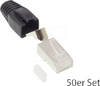 GC N0095 - RJ-45 Stecker Cat.6A, 50er Set schwarz