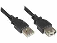 GC 2511-OF01S - USB 2.0 Kabel, A Stecker auf A Buchse, 0,15 m