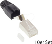 GC N0094 - RJ-45 Stecker Cat.6A, 10er Set schwarz