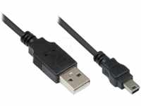 GC 3310-AM01 - USB 2.0 Kabel, A Stecker auf Mini B Stecker, 0,15 m