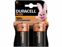 DURA PLUS D2 - Duracell Plus, Alkaline Batterie, D (Mono), 2er-Pack