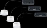 PLM 92478 - Einbauleuchte Choose Coin, 3x6,5 W, 2700 K, white-switch, wei&szlig;