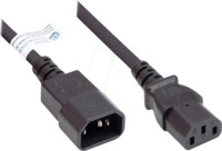 GC P1430-S020 - Kaltger&auml;teverl&auml;ngerung C14 auf C13 , schwarz, 0,75 mm&sup2;, 2 m