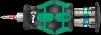 WERA 05004179001 - Bits-Handhalter mit 7 Bits, Edelstahl