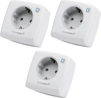HOMEMATIC IP 3X 157337A0, HOMEMATIC IP HMIP PSM-2-3 - Schaltsteckdose, Messfunktion,