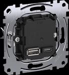 ME MEG4366-0120 - USB Ladestation-Einsatz, Typ A + C, High-Power, 45 W Ladeleistun