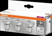 OSR 405807581841 - LED-Strahler BASE GU10, 4,3 W, 350 lm, 4000 K, 3er-Pack