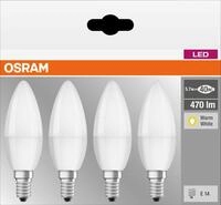 OSR 405807581947 - LED-Lampe BASE E14, 5,7 W, 470 lm, 2700 K, 4er-Pack