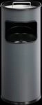 DURABLE 333058 - Abfallbeh&auml;lter mit Ascher, 17 l, rund, anthrazit