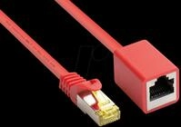 GC 8070VR-030R - Patchkabel-Verl&auml;ngerung, Cat.7, rot, 3 m