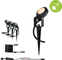 PLM 94729 - Plug&Shine Gartenstrahler, insektenfreundlich, 3x6,3 W, anthrazi