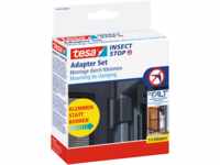 TESA 55419 AN - tesa® Insect Stop Falt, Bohrfrei-Adapter, antrhazit
