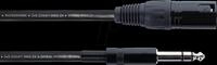 EM 1,5 MV - Audio Kabel, 3-pol XLR Stecker > 6,3 mm Stereo Klinke, 1,5 m