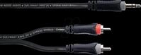 EY 3 WCC - Y-Adapter Kabel, 3,5 mm Stereo Klinke > 2x Cinch Stecker, 3 m