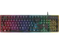 DTG GAM-021RGB - Gaming-Tastatur, USB, RGB, schwarz, DE
