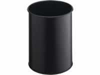 DURABLE 330101 - Abfallbehälter, 15 l, metall, rund, schwarz