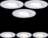 PLM 99935 - Einbauleuchte Calla, 5 W, 3000 K, 30&deg;, rund, wei&szlig; matt, 3er Set