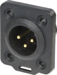 NEUTRIK NC3MDX-T - XLR-Einbaustecker 3-polig TOP