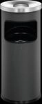 DURABLE 333258 - Abfallbeh&auml;lter mit Ascher, 17 l, rund, Brandschutz, anthrazit