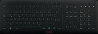 JK-8552DE-2 - Funk-Tastatur, USB, schwarz, mit Schutzmembran, DE