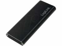 LOGILINK UA0314 - Externes M.2 SATA HDD/SSD Gehäuse, USB 3.1, schwarz