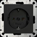 EL 07 949350008 - HK07 - Schutzkontakt-Steckdose, schwarz matt