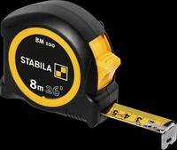 STABILA 19580 - Ma&szlig;band BM 100, 8 m, cm/inch-Skala