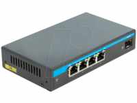 DELOCK 87765 - Switch, 5-Port, Gigabit Ethernet, PoE, SFP