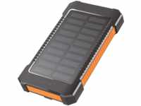 LOGILINK PA0290 - Powerbank, 6000 mAh, 2x USB-A, Solar, Taschenlampe
