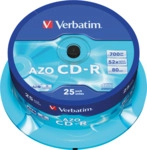 VERBATIM 43352 - CD-R AZO, 700 MB, 52x, 25er Pack Spindel