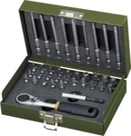 PROXXON 23109 - Feinmechanikersatz mit 1/4"-MICRO-Bit-Ratsche, 36-teilig.