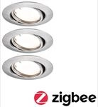PLM 92464 - Einbauleuchte Base Coin, 4,9 W, 430 lm, 3000 K, 20&deg;, Zigbee, 3er