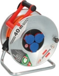 BRE 1198750 - Brennenstuhl Garant S IP44 Kabeltrommel, 40m Kabel in orange,