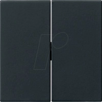 GIRA55 W2 SW - Wippe 2-fach schwarz matt