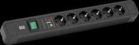 BACH 350.002 - Steckdosenleiste, PRIMO 2, Typ F - CEE 7/3, 6-fach