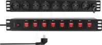LOGILINK PDU8D01 - 19'' Steckdosenleiste 8-fach, einzeln schaltbar