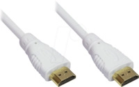GC 4514-010W - HDMI A Stecker > HDMI A Stk., 1m wei&szlig;