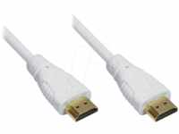 GC 4514-030W - HDMI A Stecker > HDMI A Stk., 3m weiß