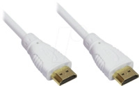 GC 4514-005W - HDMI A Stecker > HDMI A Stk., 0,5m wei&szlig;