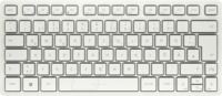 JK-7100DE-0 - Tastatur, Bluetooth, wei&szlig;, kompakt, DE