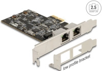 DELOCK 89392 - Netzwerkkarte, PCIe, 2,5 Gigabit Ethernet, 2x RJ45