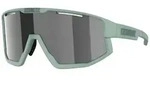 BLIZ Fusion small Sportbrille matte green / smoke mirror silver Gl&auml;ser