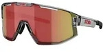 BLIZ Fusion Sportbrille transparent grey / rot Gl&auml;ser