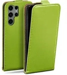 moex Flip Case Samsung Galaxy S23 Ultra Klapph&uuml;lle Leder Optik