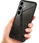 Samsung Galaxy S24 H&uuml;lle Glitzer Schwarz &ndash; ONEFLOW Glitter Case, 3in1...