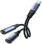 Joyroom SY-C03 &ndash; USB-C Audio Adapter, Dual USB-C, Schnellladefunktion,