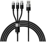 Baseus StarSpeed 3in1 Kabel &ndash; Universal Ladekabel mehrere Anschl&uuml;sse f&uuml;r
