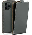moex Flip Case iPhone 15 Pro Max Klapph&uuml;lle Leder Optik
